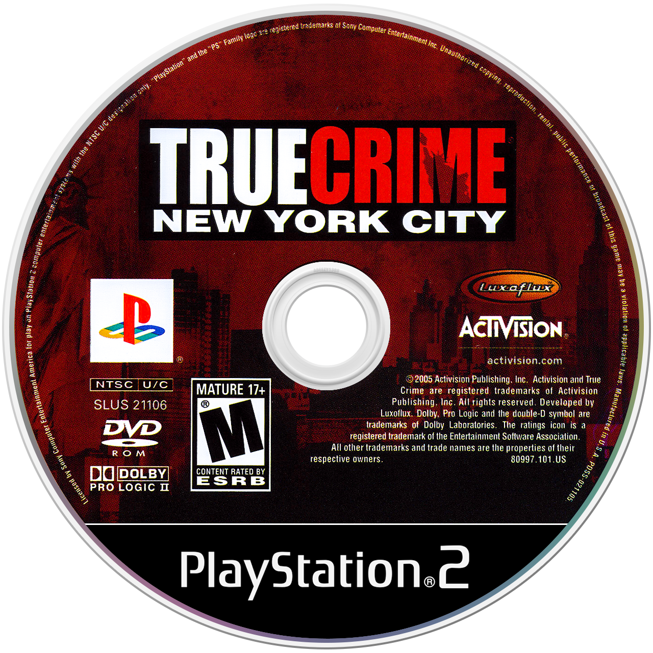 True Crime New York City media 5 for Playstation 2